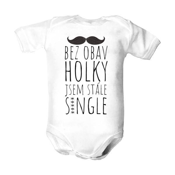 Dětské body  s potiskem bez obav holky