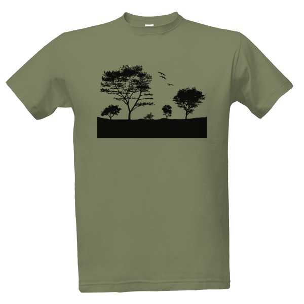 Tričko s potiskem Stromy