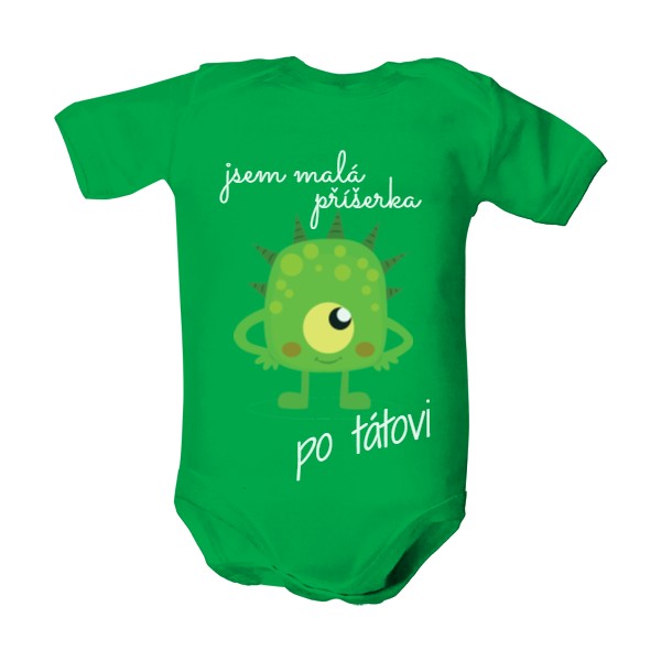 Dětské body  s potiskem jsem malá příšerka po tátovi