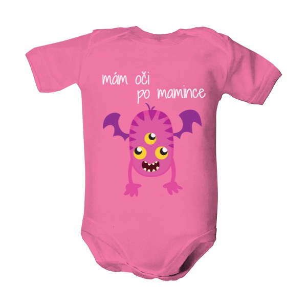 Dětské body  s potiskem mám oči po mamince