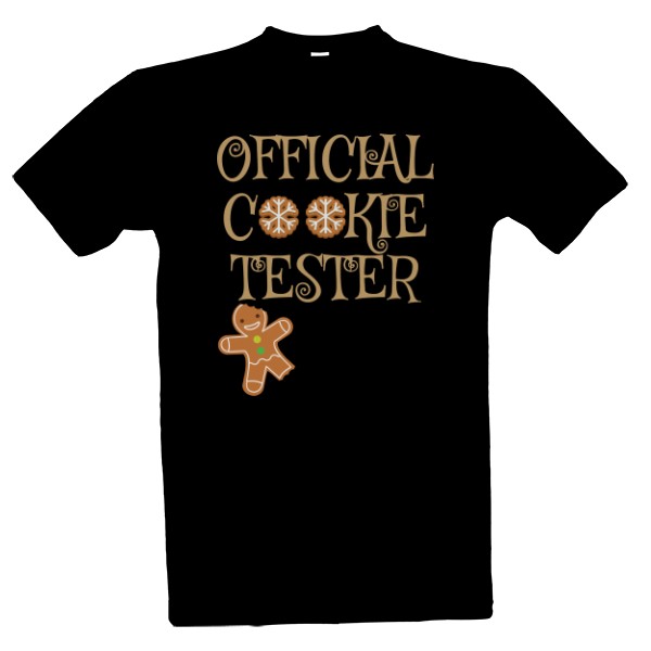 Tričko s potiskem official cookie tester