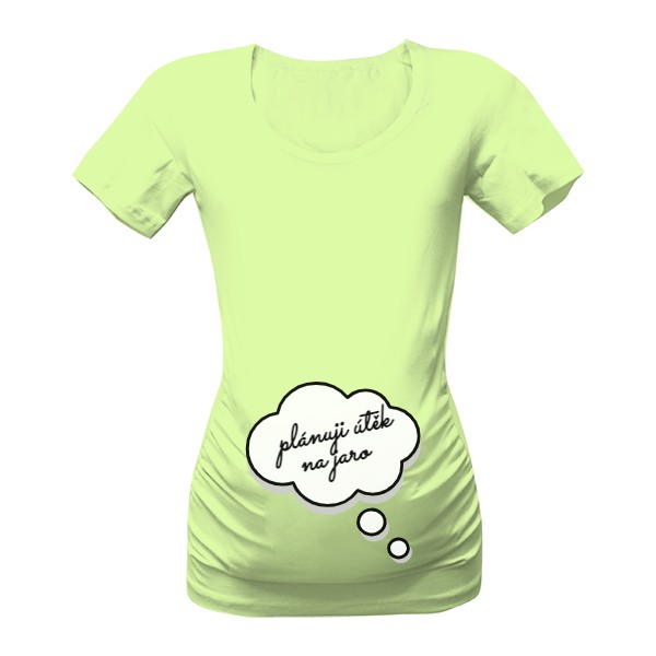 Tričko s potiskem plánuji útěk na jaro
