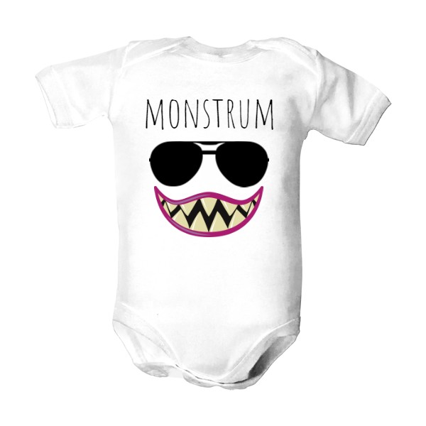 Dětské body  s potiskem stvořil jsem monstrum - mimčo